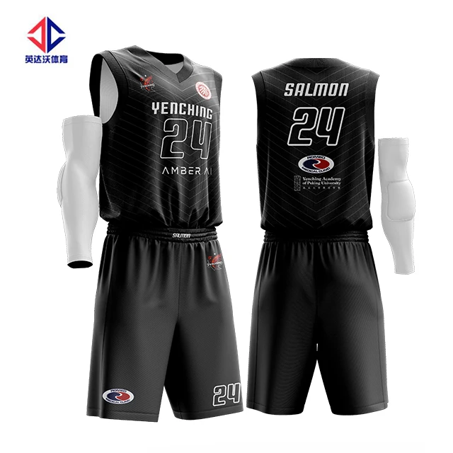 black jersey basketball uniform