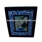 mosaic designed wood photo frame for gift