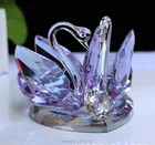 Decorative Crystals with Free Sample Charming Ingenious Swan Crafts Funny Custom Crystal Wedding Gifts