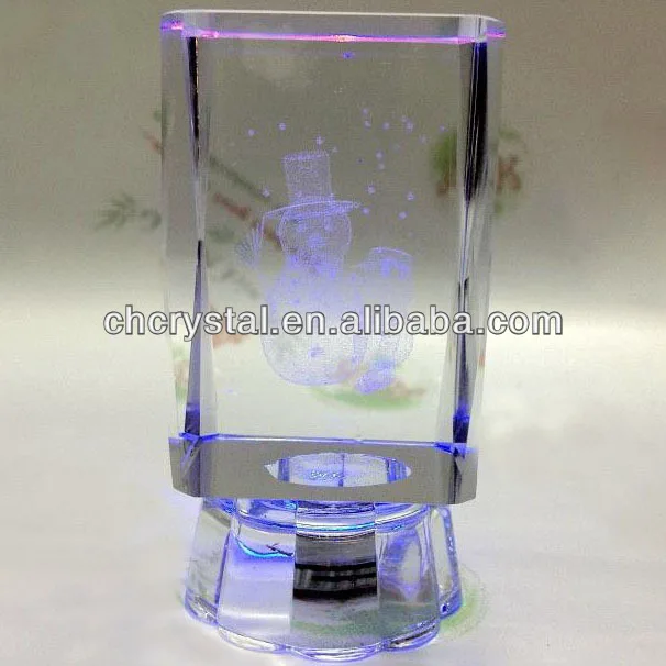 crystal souvenir gifts 3d laser crystal photo cube, crystal snow