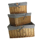 Fruit Basket Fruit Rectangle Gift Wicker Storage Basket Lining Sundries Bread Fruit Wholesale