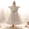 kids christmas girls wear In-stock Girl Flower Mini S dress beautiful children summer clothes baby frock design