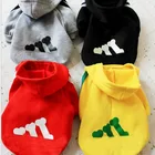 Dog Clothes Soft Sport Sweatshirt Pet Apparel With Hoodie