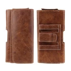 Factory Price Retro Leather Cell Phone Belt Clip Holster Case for Apple iPhone X 8 7 6 Plus