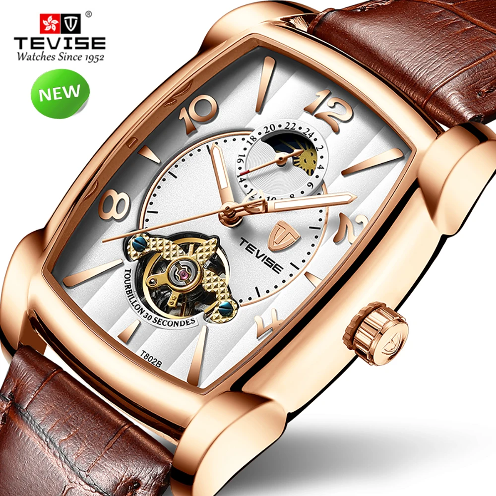 TEVISE T802B Business Mechanical Watches Mens Automatic Watch Men Leather Strap Male Wristwatch Skeleton Watch Clock
TEVISE T802B Business Mechanical Watches Mens Automatic Watch Men Leather Strap Male Wristwatch Skeleton Watch Clock