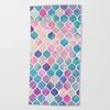cheap wholesale mermaid fish scale beach towel price from china
