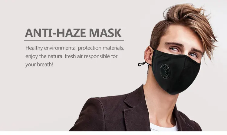 pm2.5 cotton anti haze face mouth mask manufacturers