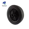 5 inch small semi-pneumatic rubber wheels with bearing for beach cart, kids bike support wheels