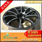 metallic powder coating shining black good physical performance polyester powder coating wheels paint