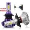 12000LM S9 Fanless COB H4 LED Car Head Lights, H13 H7 Auto H4 Car LED Headlight Bulbs