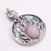 New Zealand Super Mother of Pearl Abalone Shell Paua Flame s Natural Gem Beads Pendant Necklace for women