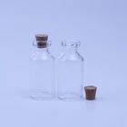 New products apothecary glass bottle sample glass vial with cork stopper for gift