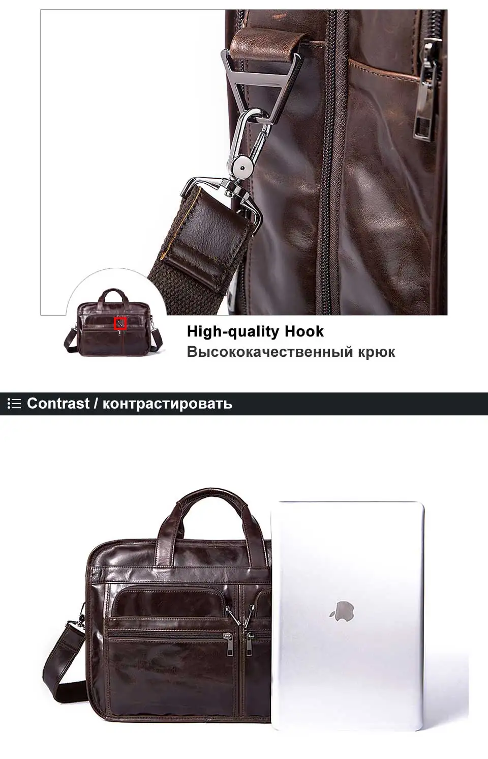 10 genuine leather men bag handbag