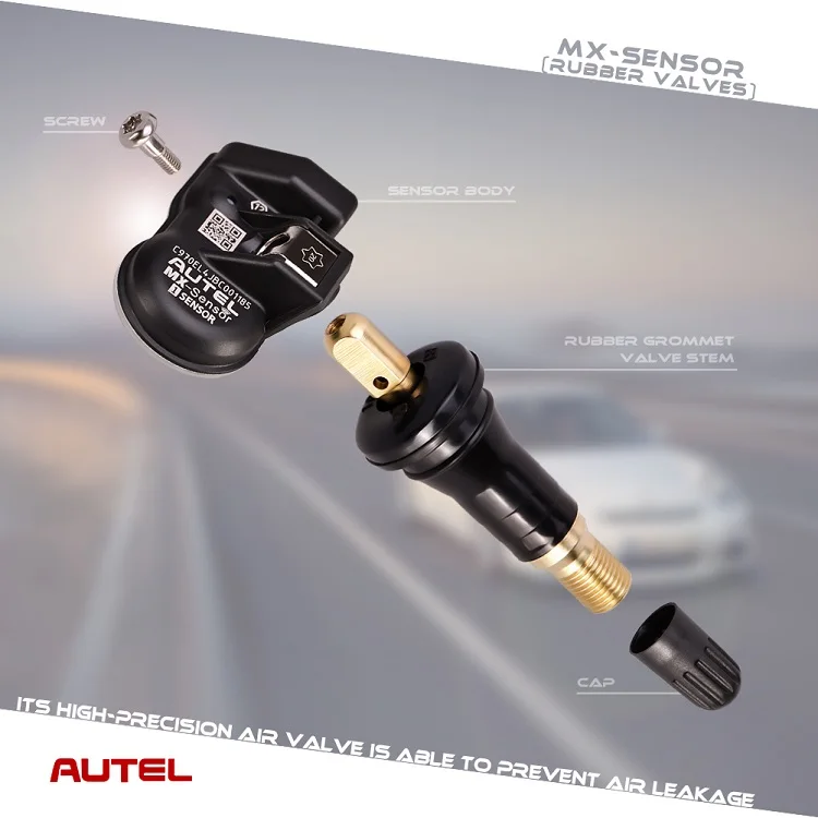 Autel MX Sensor 433 mhz 315 mhz clon capaz de Sensor programable se vehículos con caucho válvulas para TPMS