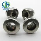 Zinc plated white color hex head cap nuts