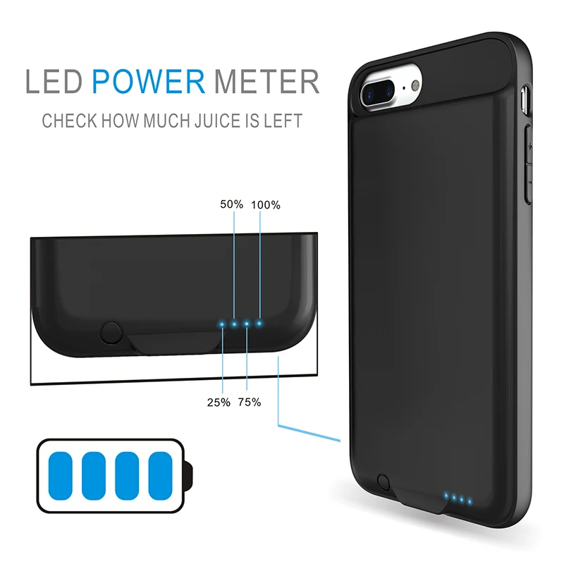 Smart Charging Phone Case For iPhone 7 plus 
Smart Charging Phone Case For iPhone 7 plus