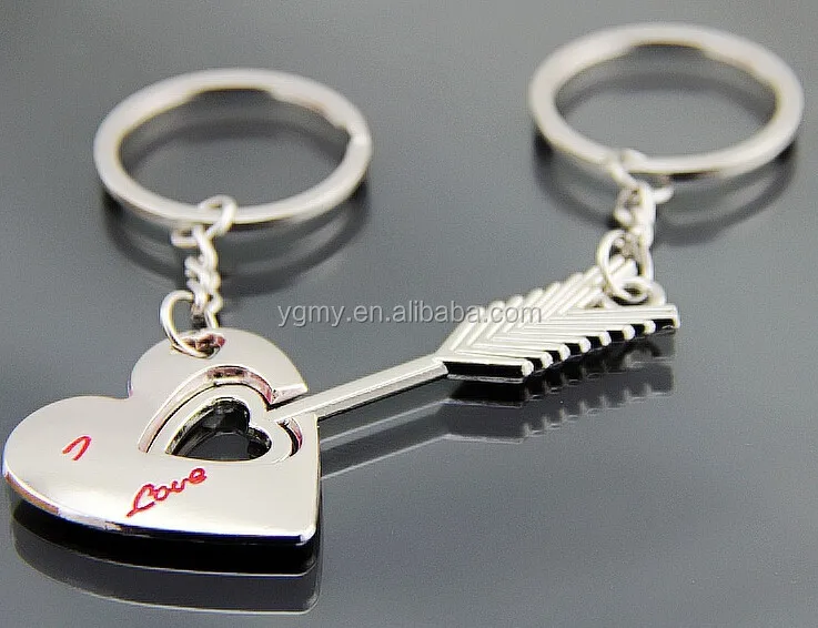 selling i love you heart keychain ring keyring key chain lover
