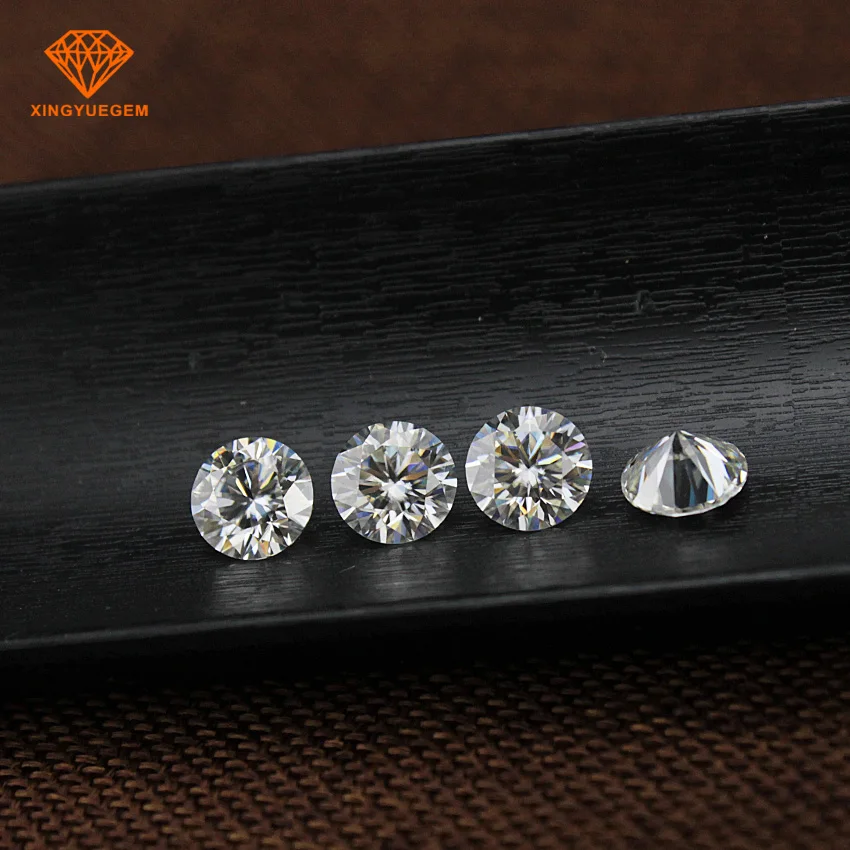Synthetic diamond DE color 7.5mm loose moissanite