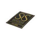 Logo Embossed Custom Metal Label Sticker Tag