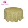 Banquet Oilproof Pinwheel Pinched Taffeta Round Tablecloth Champagne