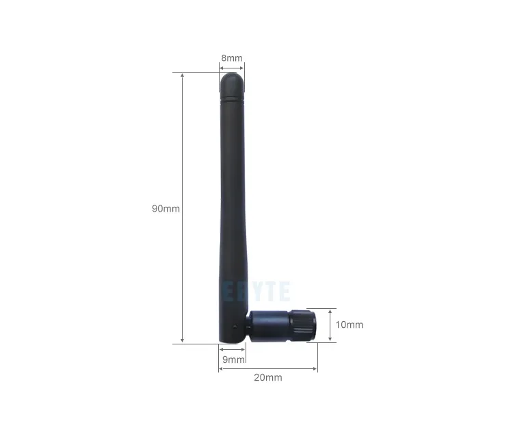 Ebyte TX230JK-11 110mm 2.5dBi flexible 230MHz omni whip antenna