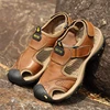 Summer Outdoor Sport Man Gent Hiking Sandal Genuine Leather