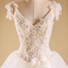 Handmade white wedding dress lace long trailing wedding dress bridal gown