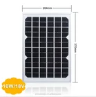 Monocrystalline Silicon 5w 10w 15w 20w Small PV Glass Solar Panel Wholesale