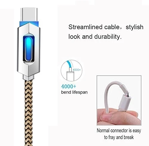 2A Smart IC Led usb cable charging cable for ios/android/type C - ANKUX.COM
