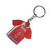 Custom football world cup key holder souvenir pvc keyring