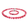 sl00657 Wholesale Nature Stone Jewelry Women Handmade Red Garnet Beaded Bracelet