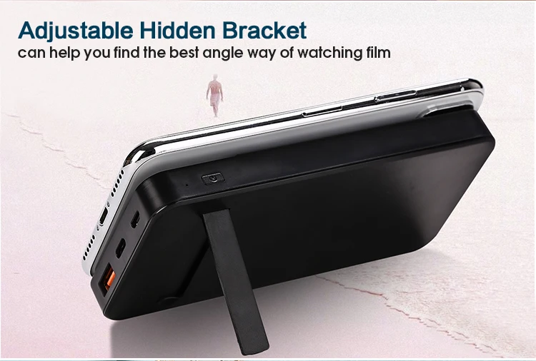 Car Mount Charger Mobile Phone Battery Wallet With Wireless Powerbank - ANKUX.COM