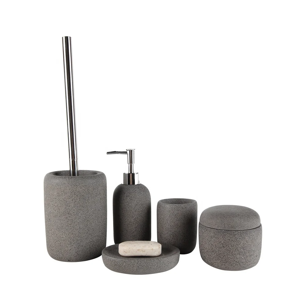 Amazon Trending Products Modern Personalized Design Resin Bathroom Accessory Sets with Sand Stone Effect for Bath Accessories, Sand stone finish
Amazon Trending Products Modern Personalized Design Resin Bathroom Accessory Sets with Sand Stone Effect for Bath Accessories, Sand stone finish