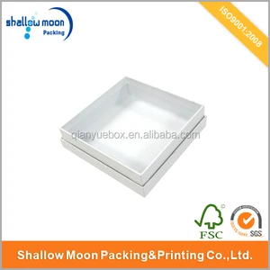 snow white art paper gift packing cardboard box (qy151193)