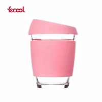 Fscool Drinking Glass Bottle With Silicone Sleeve Reusable Coffee Cup Glass Cups With Lid
Fscool Drinking Glass Bottle With Silicone Sleeve Reusable Coffee Cup Glass Cups With Lid