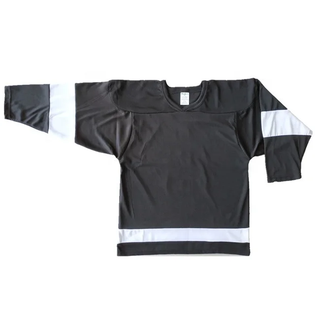 plain black hockey jersey