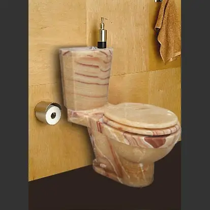 Luxury Natural Onyx Toilet Sanitary Wares Marble Toilet With Tank