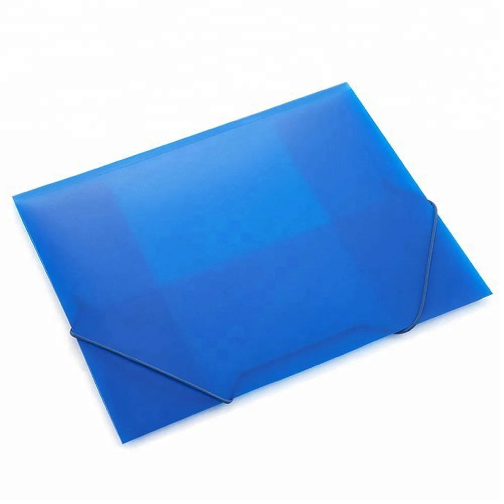 China Supplier Wholesale Plastic File A4 Elasticated Folio