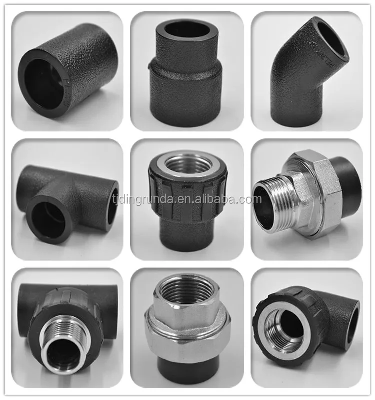 Durable butt fusion pipe fittings PN16 DN110 hdpe elbow 90degree