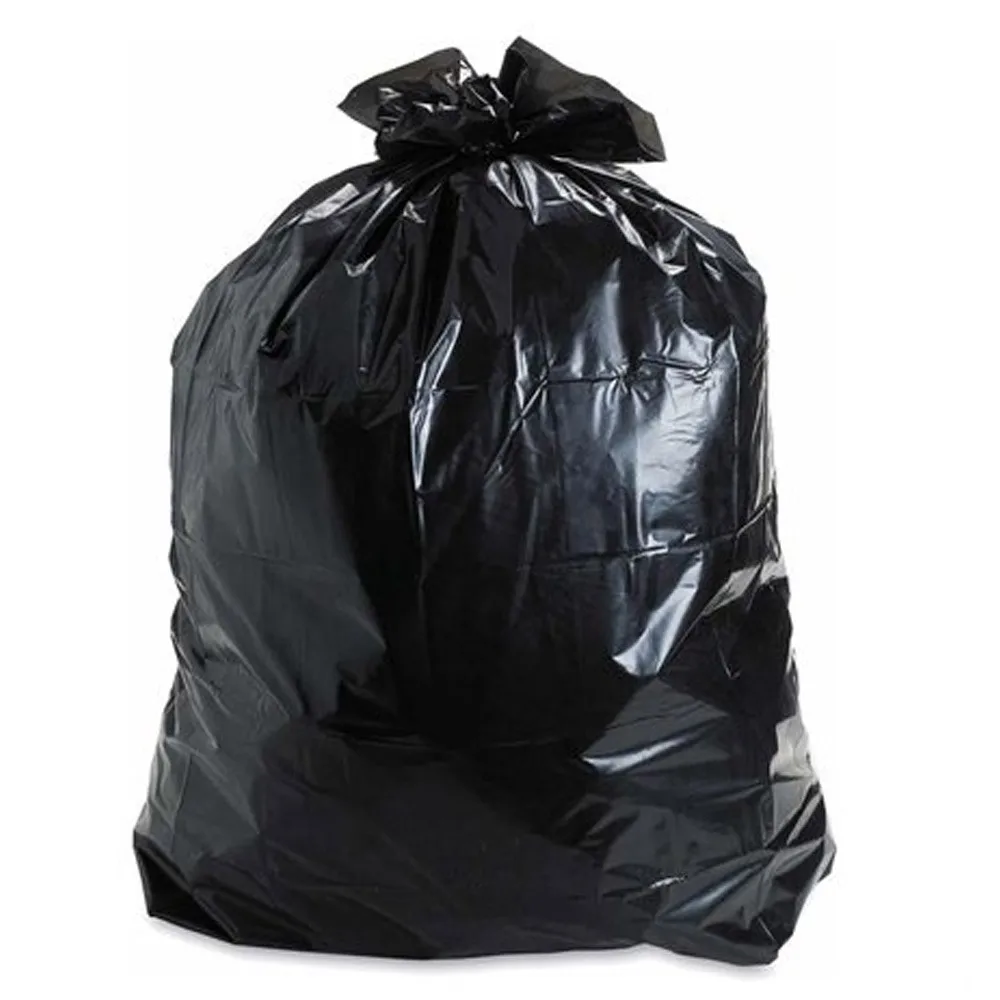 Ldpe Hdpe Lldpe Garbage Bag Tie Black Trash Bags On Roll For Plastic