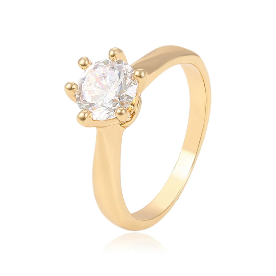 13948 Fashion jewelry finger rings 18k gold zircon rings single stone designs for Women
13948 Fashion jewelry finger rings 18k gold zircon rings single stone designs for Women