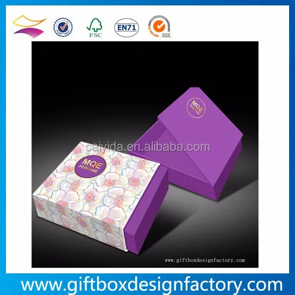 custom design cosmetic gift paper perfume packaging box