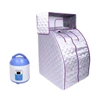 Home style with CE and ROHS wet steam sauna portable steam sauna tent with 2.0L steamer