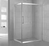 Portable clear sliding tempered glass free clips voyeur shower room