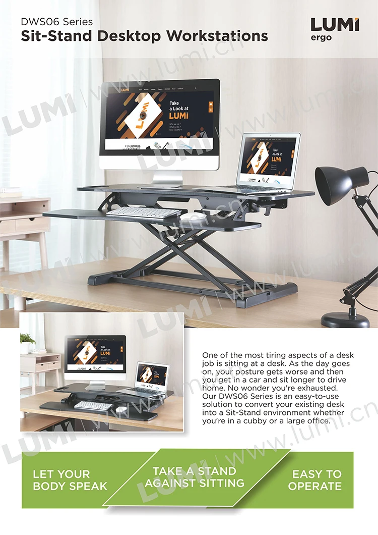 sit stand desktop