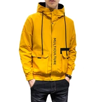 2019 Hot Men's Bomber Coat Cap Zipper Boy Clothing Top Thin Multi-pocket Black Men's Jackets
2019 Hot Men's Bomber Coat Cap Zipper Boy Clothing Top Thin Multi-pocket Black Men's Jackets