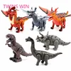 Yiwu market 2019 New Product Promotion wholesale children kids creative cartoon funny plastic colorful mini dinosaur toys 021