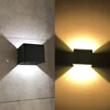 Black ceramic 3W cube led wall lamp up and down for indoor decrotaion