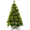Christmas Tree With Gold Glittering