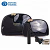 OEM Wholesale luxury Black sublimation Travel leather cosmetic bag pouch